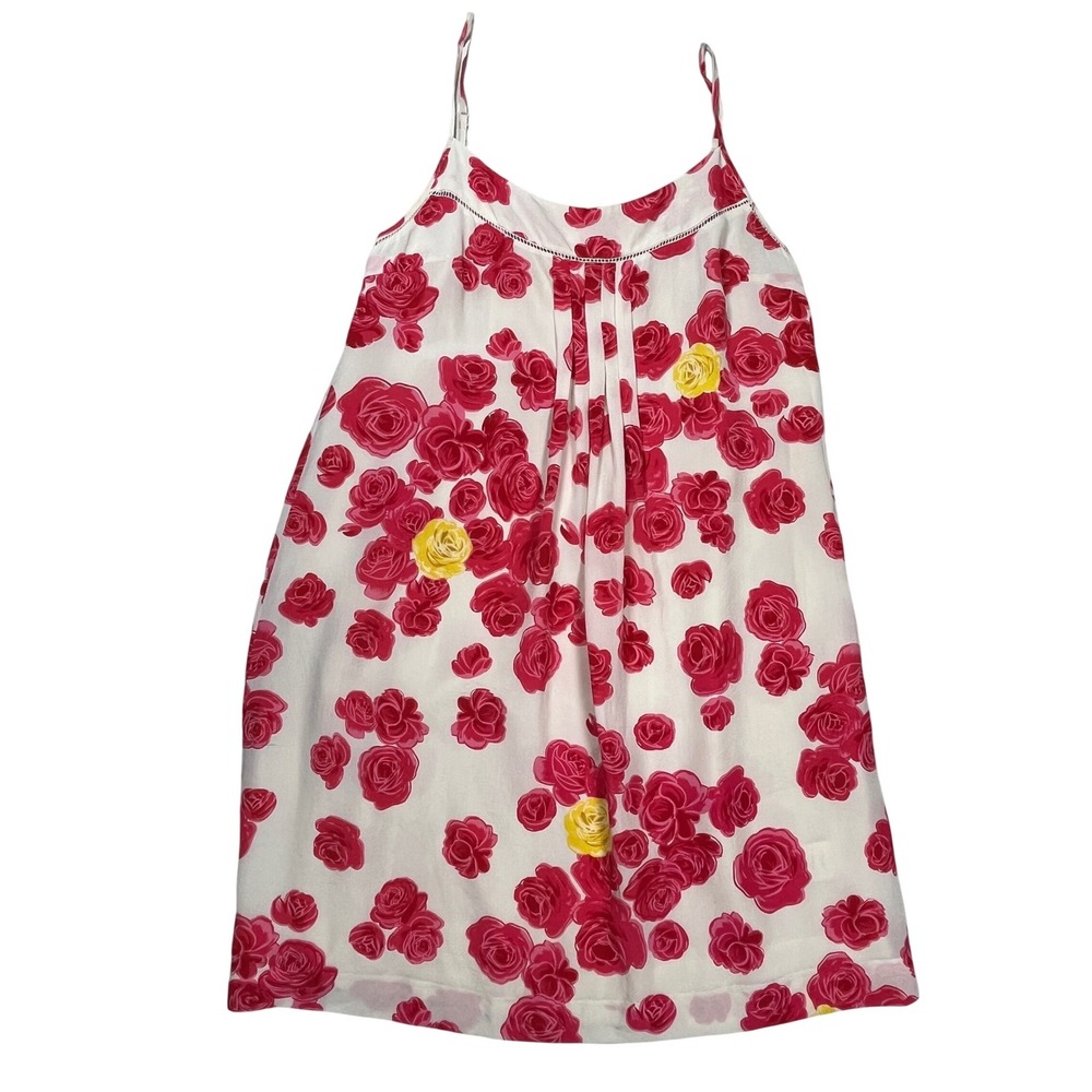 Moulinette Soeurs Atypical Situation Rose Print‎ Dress Women's 8 Silk Feminine